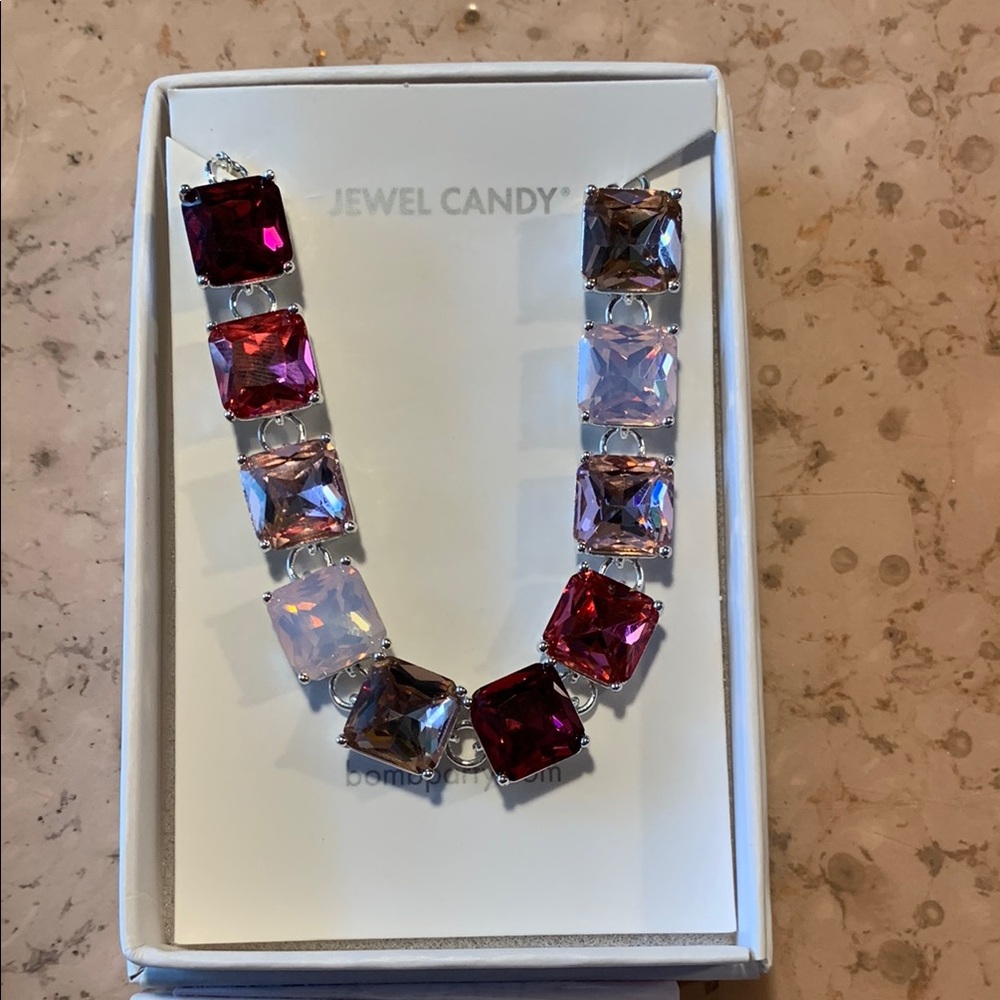 Red and Pink Crystal Bracelet Elegant Jewelry